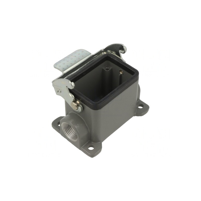 Carcasă pentru conectori HDC 6B cu clichet metalic | Electronic-mag.ro | Componente Electronice