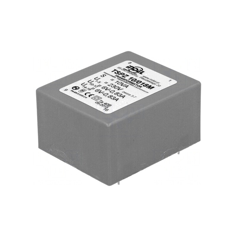 Transformator Encapsulat 10VA 230VAC 6V 830mA PCB | Electronic-mag.ro | Componente Electronice