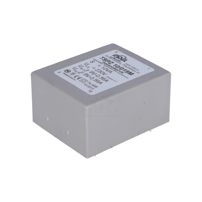 Transformator Încapsulat 10VA 230V 9V 550mA PCB | Electronic-mag.ro | Componente Electronice
