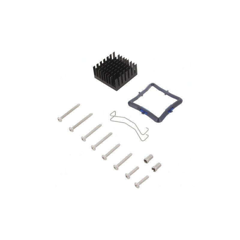 Radiator extrudat cu aripioare negru 31x31x14.5mm | Electronic-mag.ro | Componente Electronice