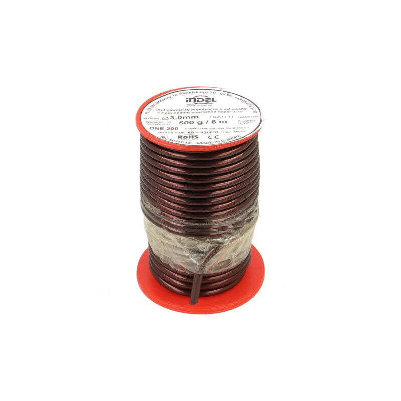 Sârmă Emailată 3mm 0,5kg Cu DNE3 | Electronic-mag.ro | Componente Electronice