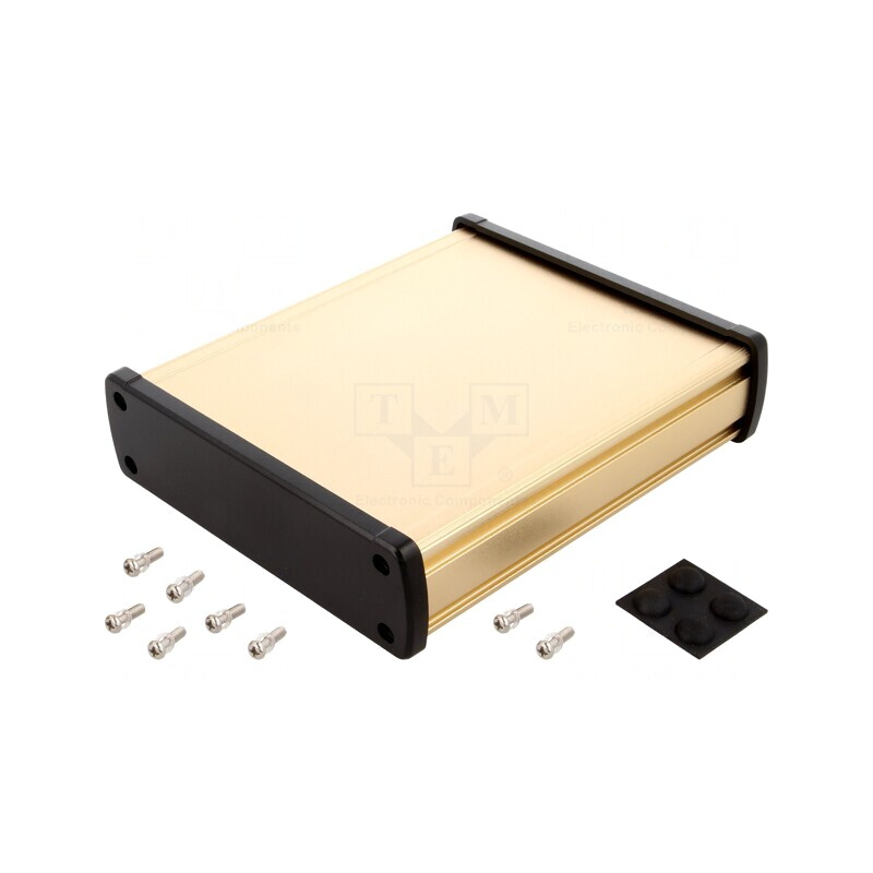 Carcasă Universală Aluminiu Aurit 146.6mm x 169mm x 41.6mm | Electronic-mag.ro | Componente Electronice Carcasă Universală Aluminiu Aurit 146.6mm x 169mm x 41.6mm | Electronic-mag.ro | Componente Electronice