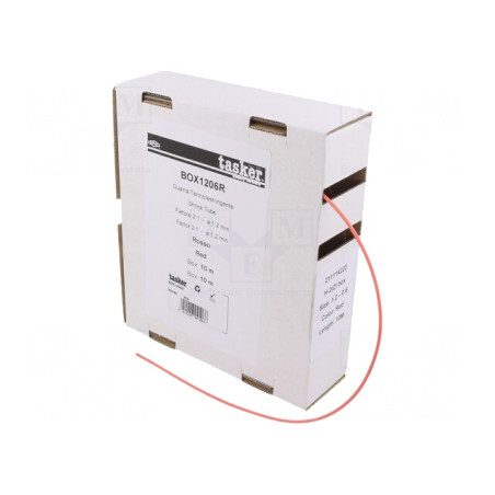 Manşon termocontractabil 1,2mm 10m roşu | Electronic-mag.ro | Componente Electronice