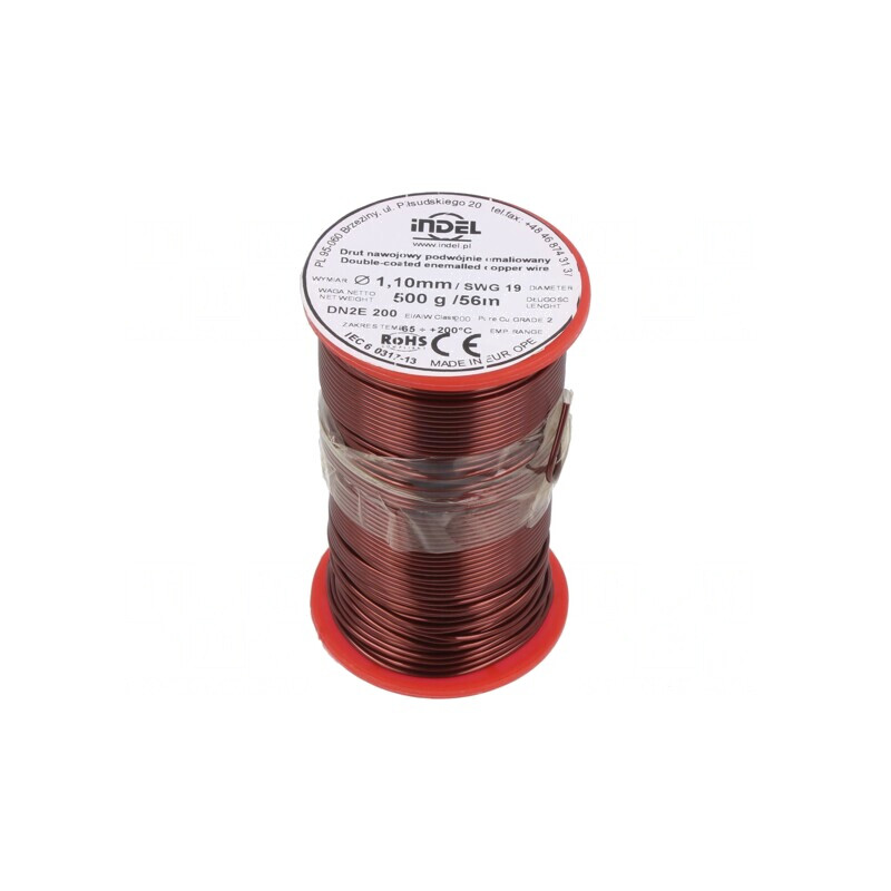 Sârmă emailată dublu 1,1mm 0,5kg Cu 65-200°C | Electronic-mag.ro | Componente Electronice Sârmă emailată dublu 1,1mm 0,5kg Cu 65-200°C | Electronic-mag.ro | Componente Electronice