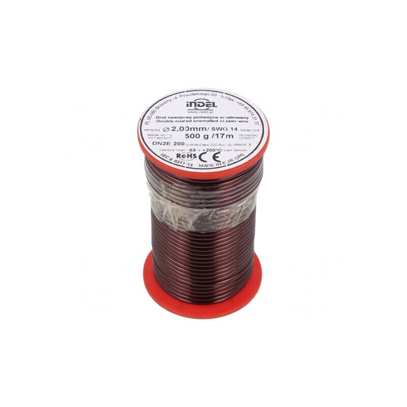 Sârmă Emailată Dublu 2mm 0,5kg Cu 65-200°C | Electronic-mag.ro | Componente Electronice Sârmă Emailată Dublu 2mm 0,5kg Cu 65-200°C | Electronic-mag.ro | Componente Electronice