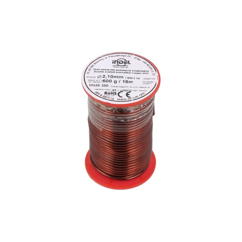 Sârmă emailată dublu 2,1mm 0,5kg Cu | Electronic-mag.ro | Componente Electronice