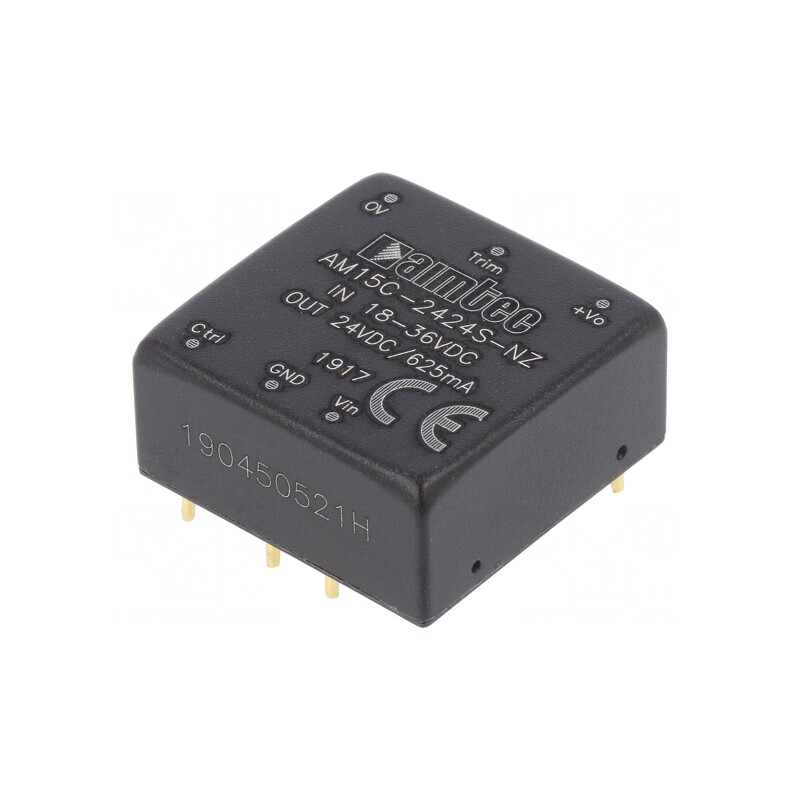Convertor DC/DC 15W 24V 0.625A | Electronic-mag.ro | Componente Electronice
