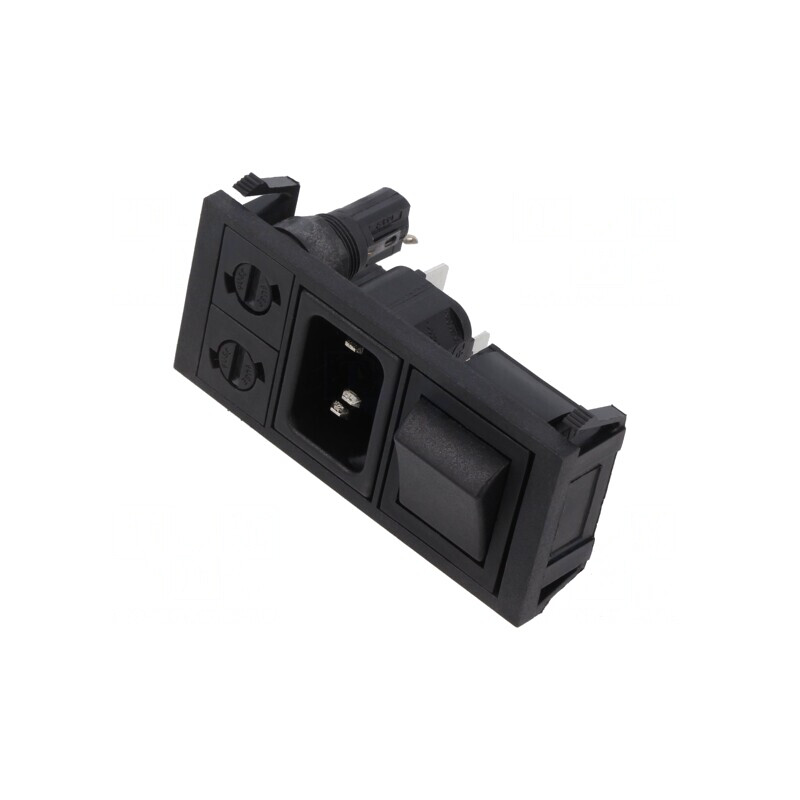 Conector Alimentare AC 10A 250V IEC 60320 | Electronic-mag.ro | Componente Electronice