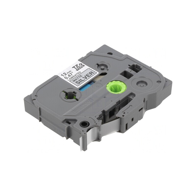 Bandă Argintie 12mm x 8m Culoare Caracter Neagră | Electronic-mag.ro | Componente Electronice
