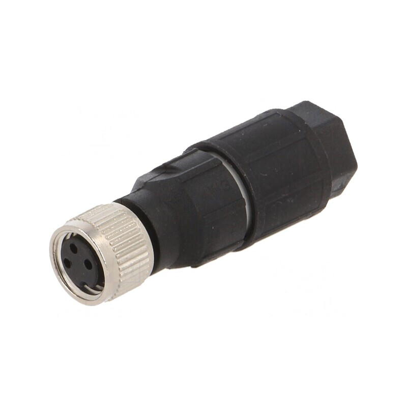 Conector M8 Mamă 3PIN Drept pe Cablu 4A | Electronic-mag.ro | Componente Electronice