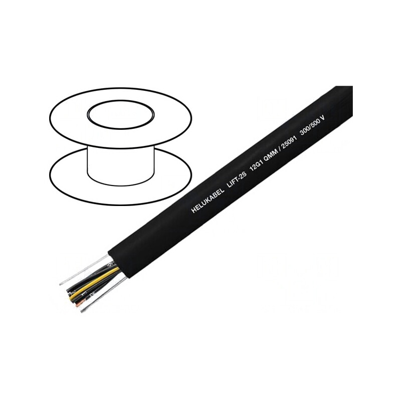 Cablu Lift-2S 12x1,5mm2 Neecranat Negru 300V/500V | Electronic-mag.ro | Componente Electronice