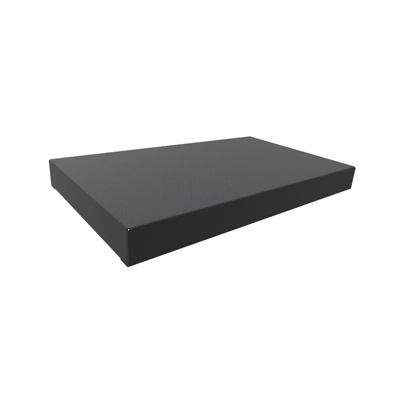 Carcasă Bază Oțel Neagră 152x254x25mm | Electronic-mag.ro | Componente Electronice