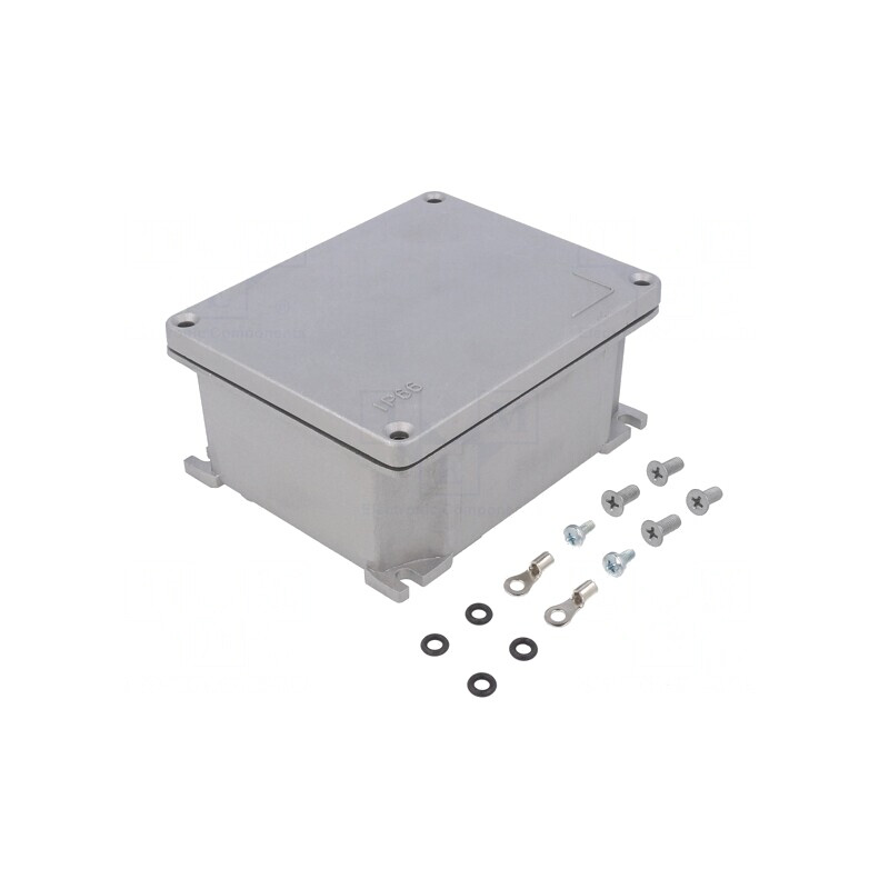 Carcasă universală 114mm x 139mm x 62mm cu lame de fixare | Electronic-mag.ro | Componente Electronice