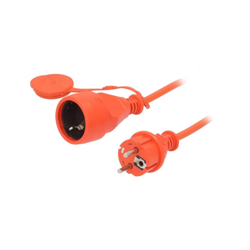 Prelungitor alimentare 10m 3x1,5mm2 Portocaliu | Electronic-mag.ro | Componente Electronice