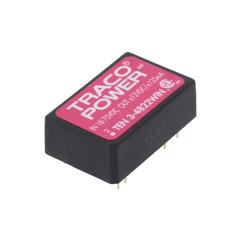 Convertor DC/DC 3W 18-75V la 12V/-12V | Electronic-mag.ro | Componente Electronice