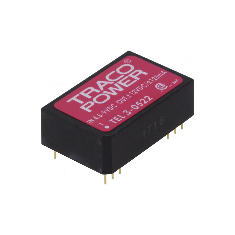 Convertor DC/DC 3W 4,5-9V la 12V/-12V | Electronic-mag.ro | Componente Electronice