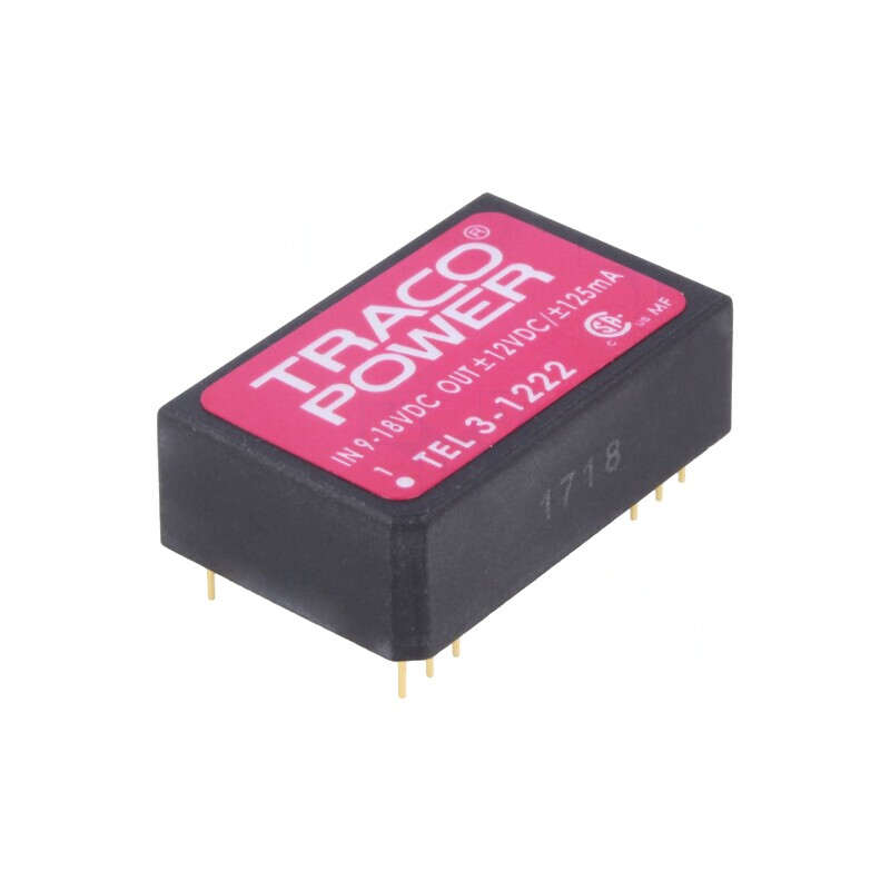 Convertor DC/DC 3W 9-18V la 12V/-12V DIP24 | Electronic-mag.ro | Componente Electronice