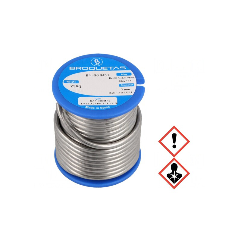 Sârmă de lipit cu plumb 3mm 0,25kg 183-190°C | Electronic-mag.ro | Componente Electronice
