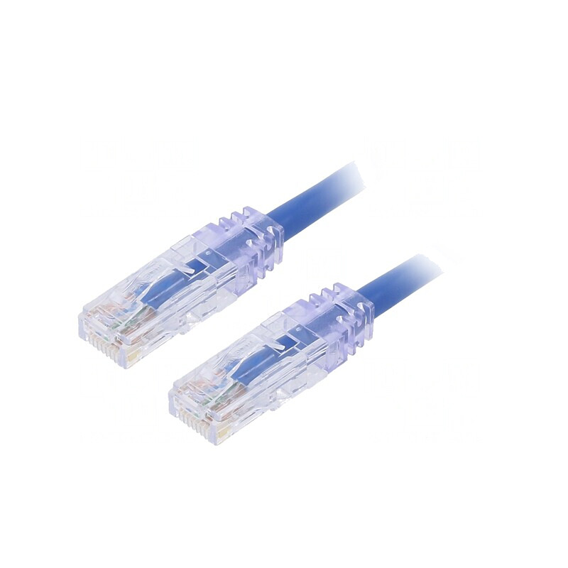 Patch Cord Cat6 U/UTP Albastru 5m LSZH | Electronic-mag.ro | Componente Electronice
