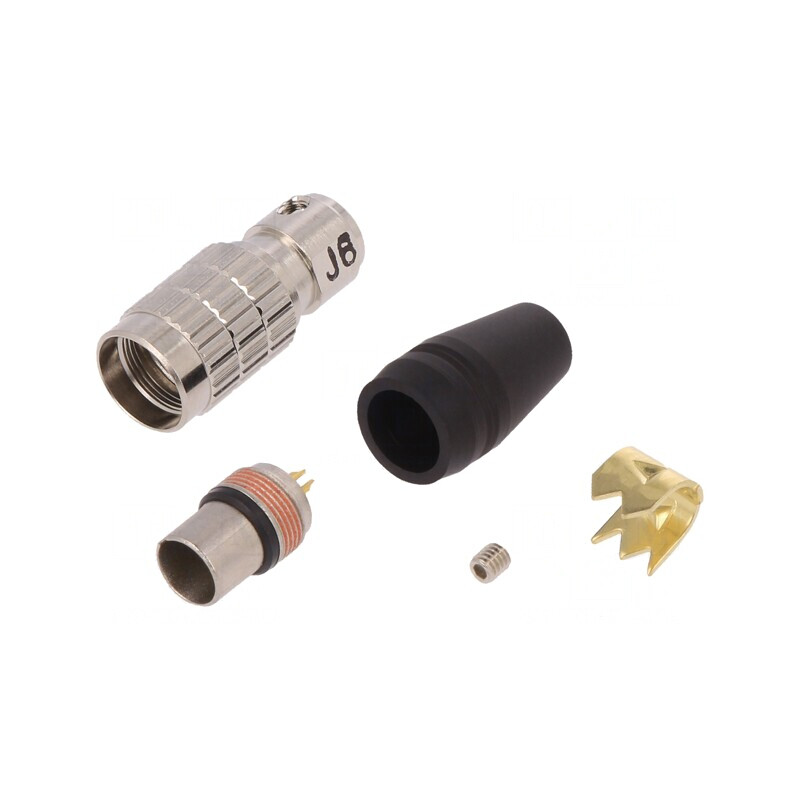 Conector circular HR25 mufă tată 8 pini aurit 1A | Electronic-mag.ro | Componente Electronice