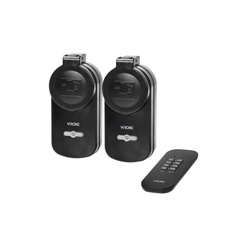 Prelungitor 25m 230V IP44 Negru | Electronic-mag.ro | Componente Electronice