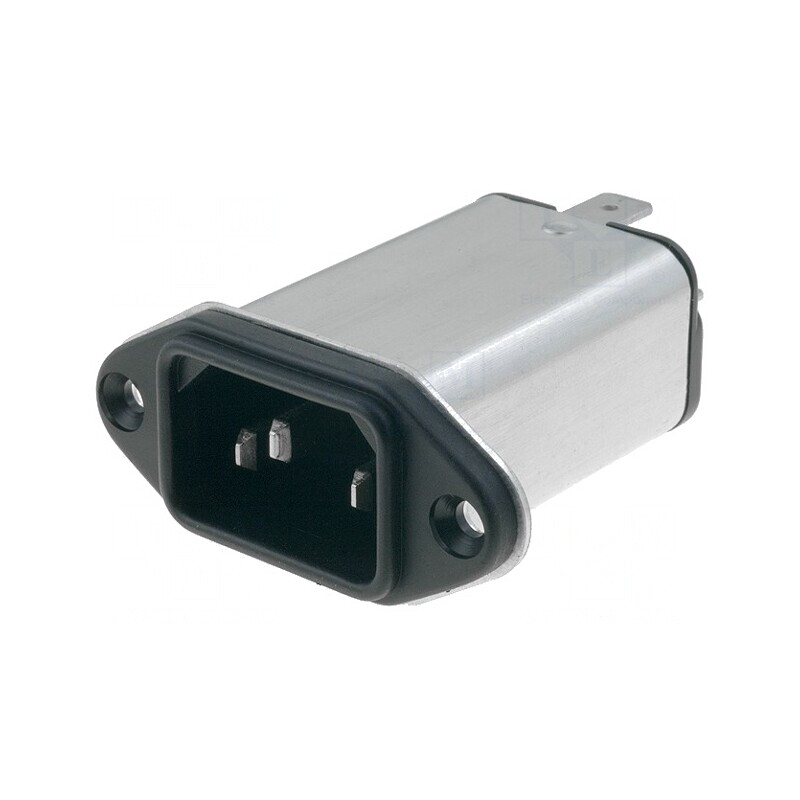 Conector AC soclu tată 4A 250V IEC 60320 | Electronic-mag.ro | Componente Electronice