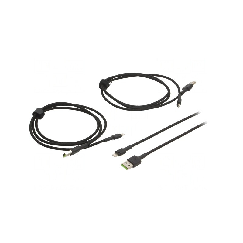 Cablu USB 2.0 Apple Lightning Negru 480Mbps | Electronic-mag.ro | Componente Electronice