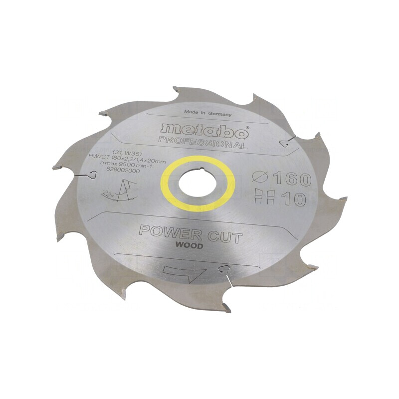 Disc ferăstrău circular 160mm 20mm 2,2mm 10 dinți | Electronic-mag.ro | Componente Electronice