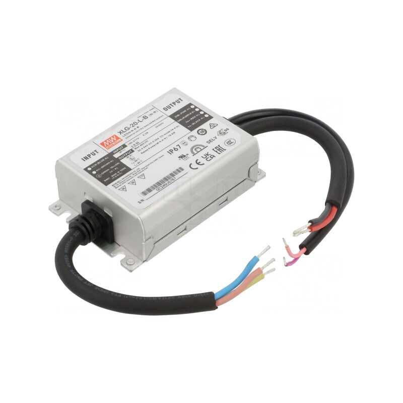 Alimentator LED 20W 32-54VDC 350mA 90-305VAC | Electronic-mag.ro | Componente Electronice