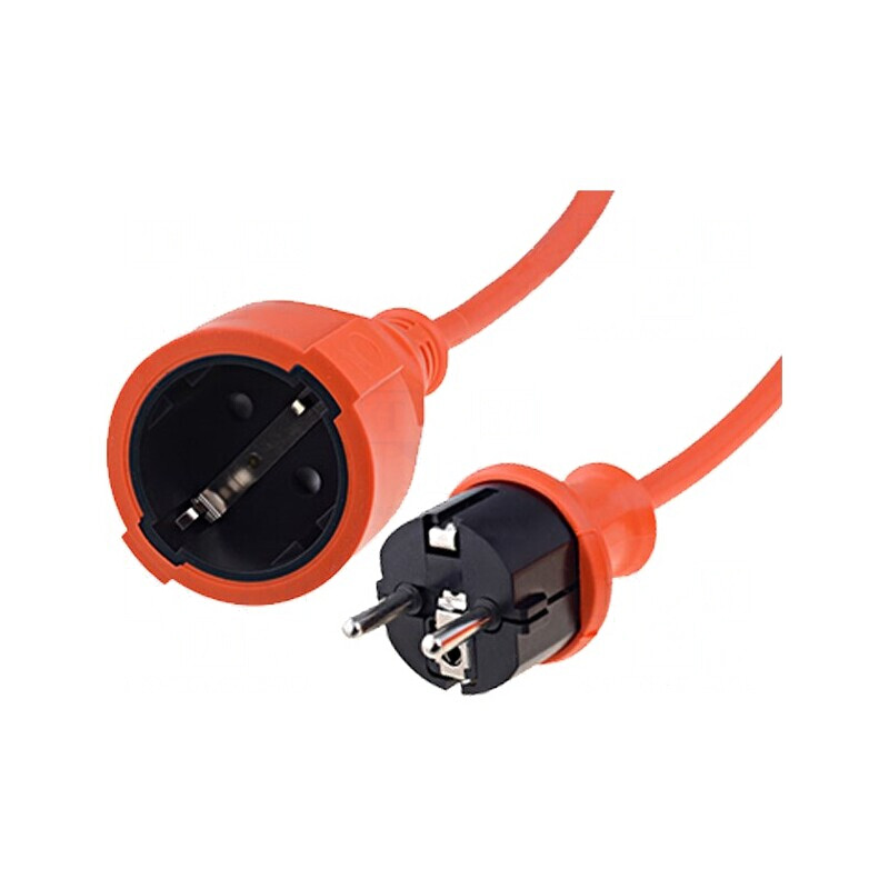 Prelungitor Schuko 10m 16A Portocaliu | Electronic-mag.ro | Componente Electronice