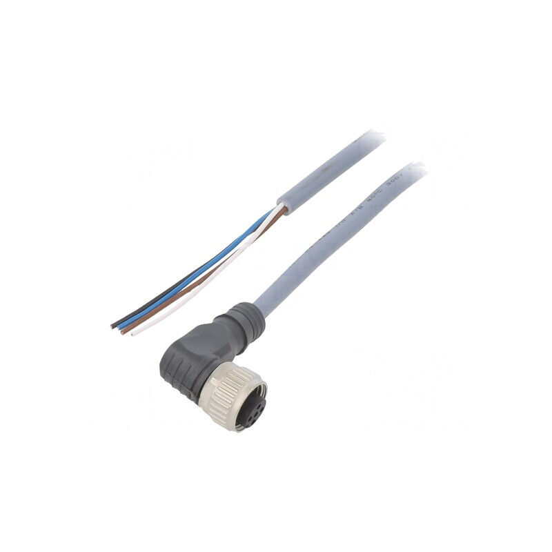 Cablu de Conectare M12 5m 250VAC 4A 4 Fire | Electronic-mag.ro | Componente Electronice