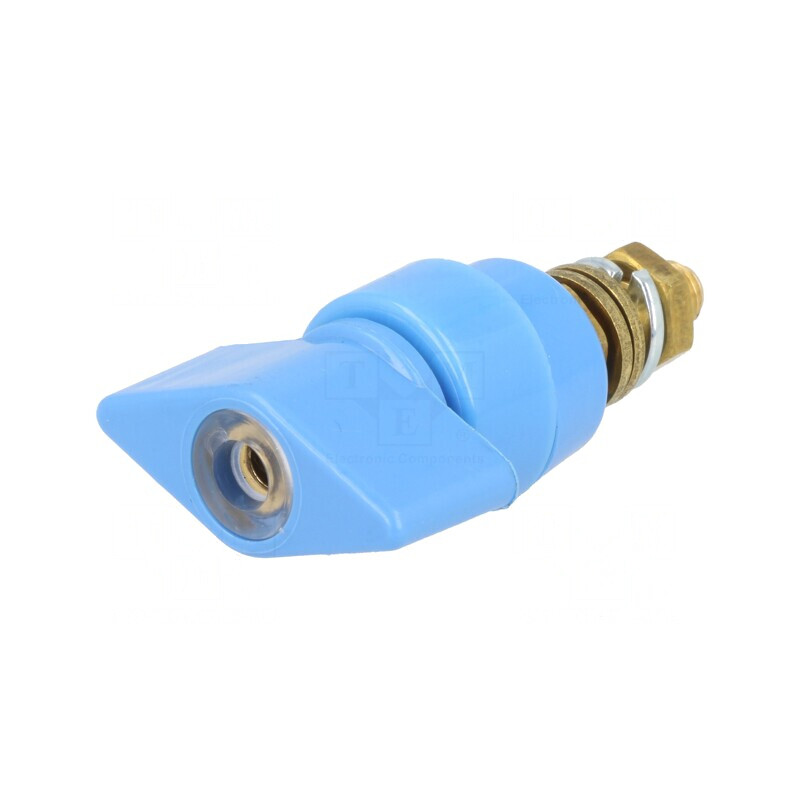 Clemă de laborator albastră 1kVDC 63A pe panou | Electronic-mag.ro | Componente Electronice