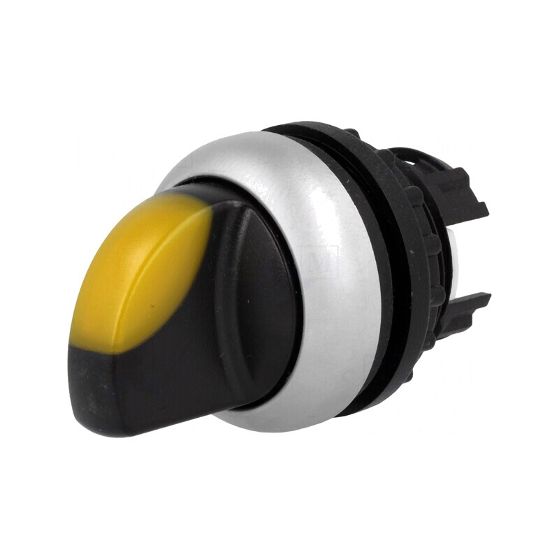 Comutator Rotativ 22mm Galben 2 Pozitii | Electronic-mag.ro | Componente Electronice