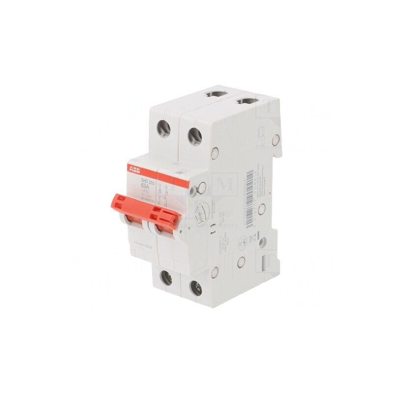 Separator-întrerupător 2P 63A 415VAC pentru șină DIN | Electronic-mag.ro | Componente Electronice