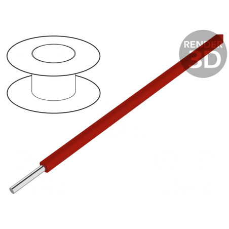 Cablu HookUp Wire 22AWG PVC Roșu 30,5m | Electronic-mag.ro | Componente Electronice