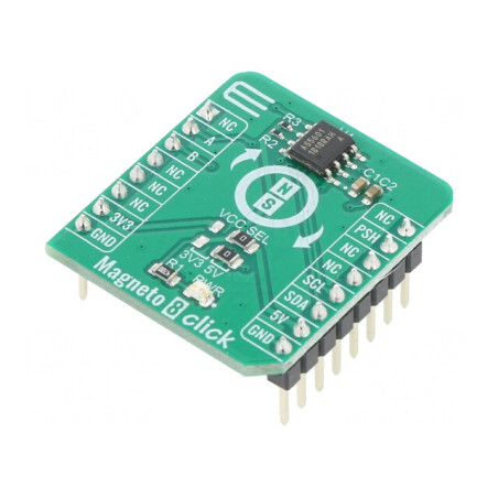 Magneto 8 Click Senzor de Câmp Magnetic GPIO I2C AS5601 | Electronic-mag.ro | Componente Electronice