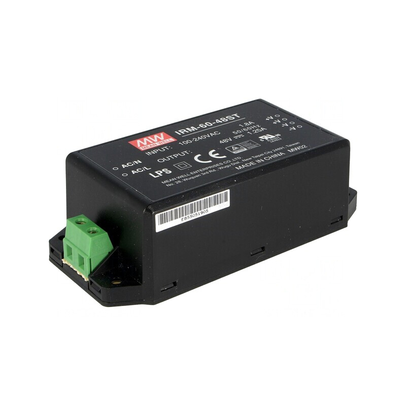 Alimentator Modular 60W 48VDC IRM-60-48ST | Electronic-mag.ro | Componente Electronice