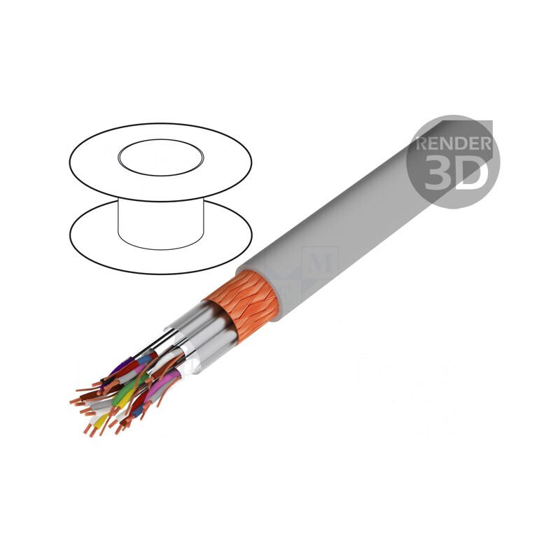 Cablu PVC Gri 10x2x1mm2 250V Autostingere | Electronic-mag.ro | Componente Electronice