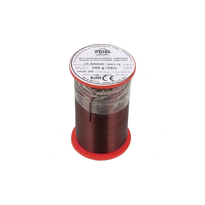 Sârmă Emailată Dublă 1,5mm 0,5kg Cu | Electronic-mag.ro | Componente Electronice