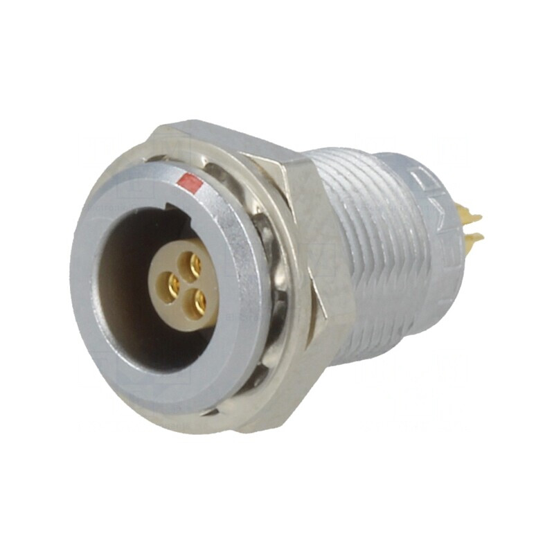 Conector circular 3 pini IP50 soclu mamă | Electronic-mag.ro | Componente Electronice