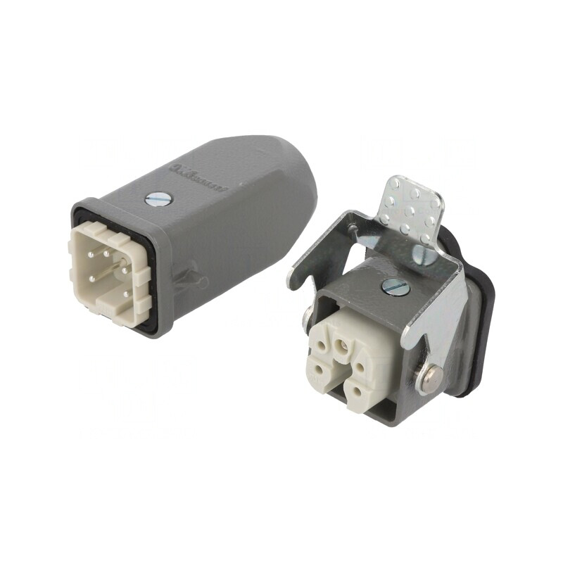 Conector HDC Tată-Mamă 5+4 PIN 3A Drept | Electronic-mag.ro | Componente Electronice
