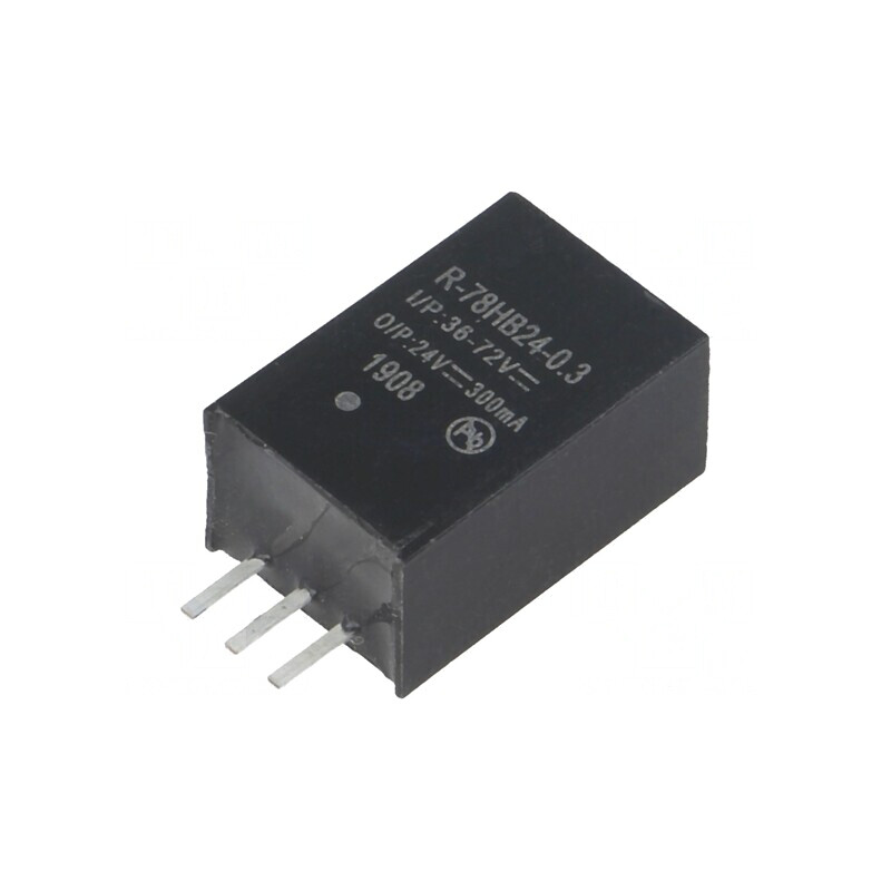 Convertor DC/DC 12W 36-72V la 24V 0.3A SIP3 | Electronic-mag.ro | Componente Electronice