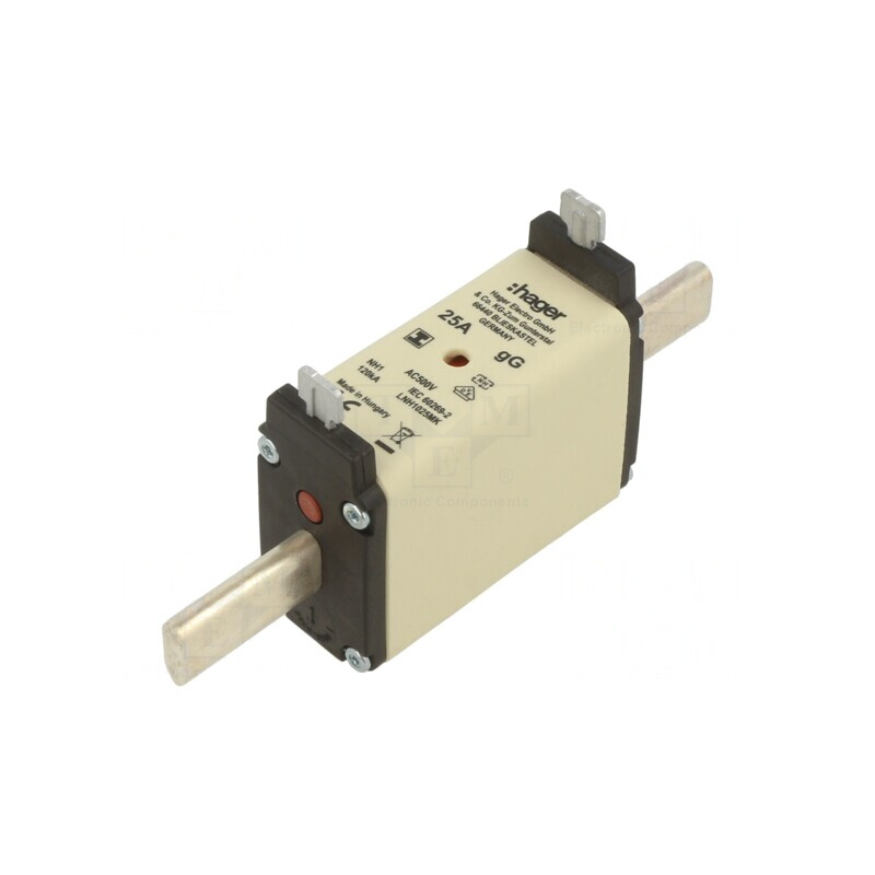 Siguranță Industrială gG 25A 500VAC NH1C | Electronic-mag.ro | Componente Electronice