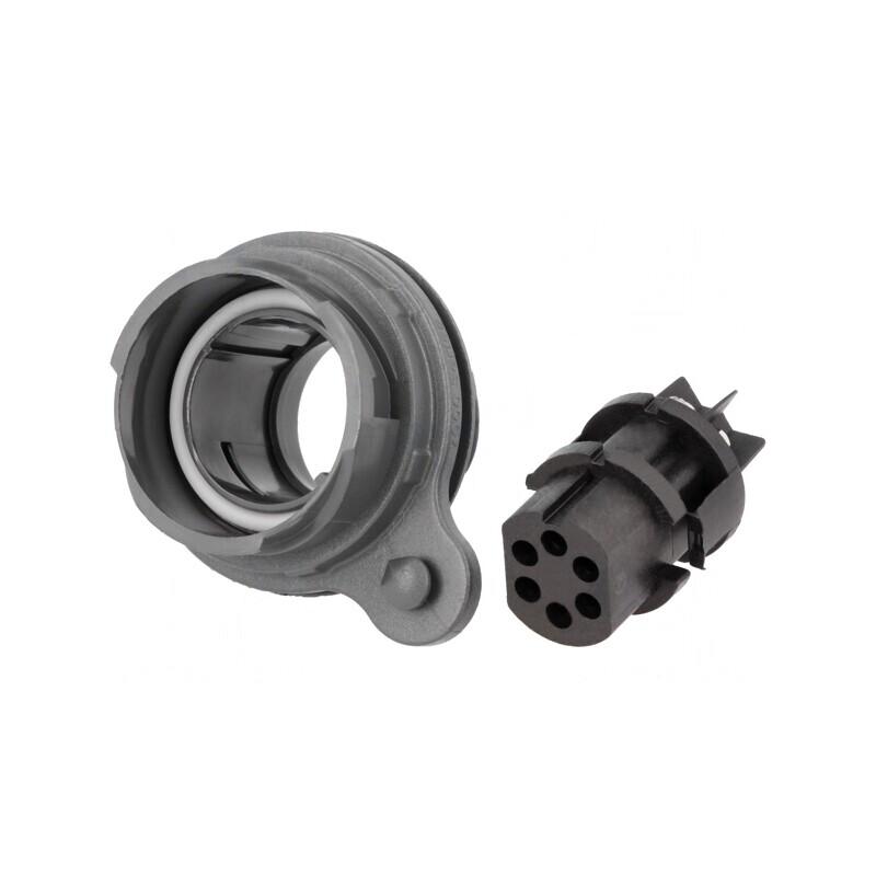 Conector Circular Soclu Mamă 6 PIN Buccaneer 7000 Nichelat | Electronic-mag.ro | Componente Electronice