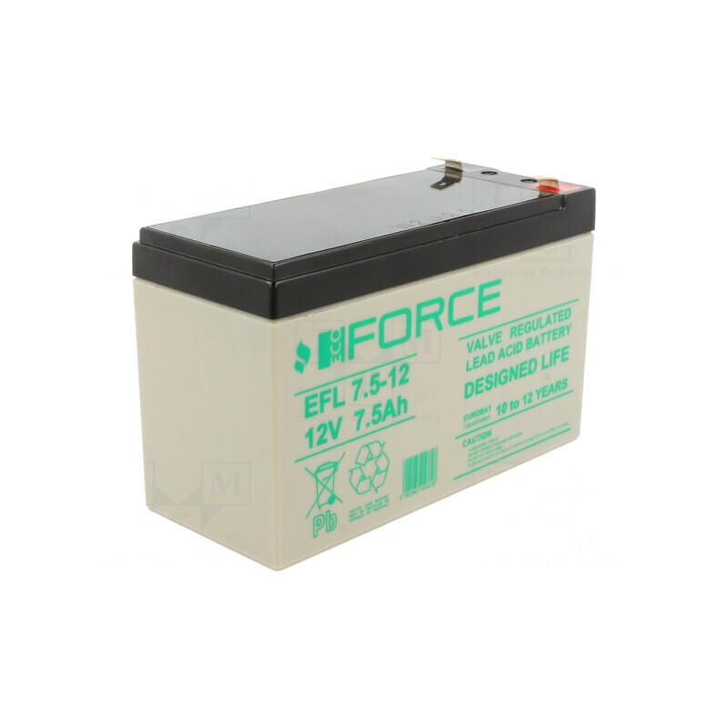 Baterie plumb-acid 12V 7.5Ah AGM fără întreținere | Electronic-mag.ro | Componente Electronice Baterie plumb-acid 12V 7.5Ah AGM fără întreținere | Electronic-mag.ro | Componente Electronice