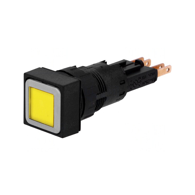 Comutator Acționat Prin Apăsare 16mm Galben | Electronic-mag.ro | Componente Electronice