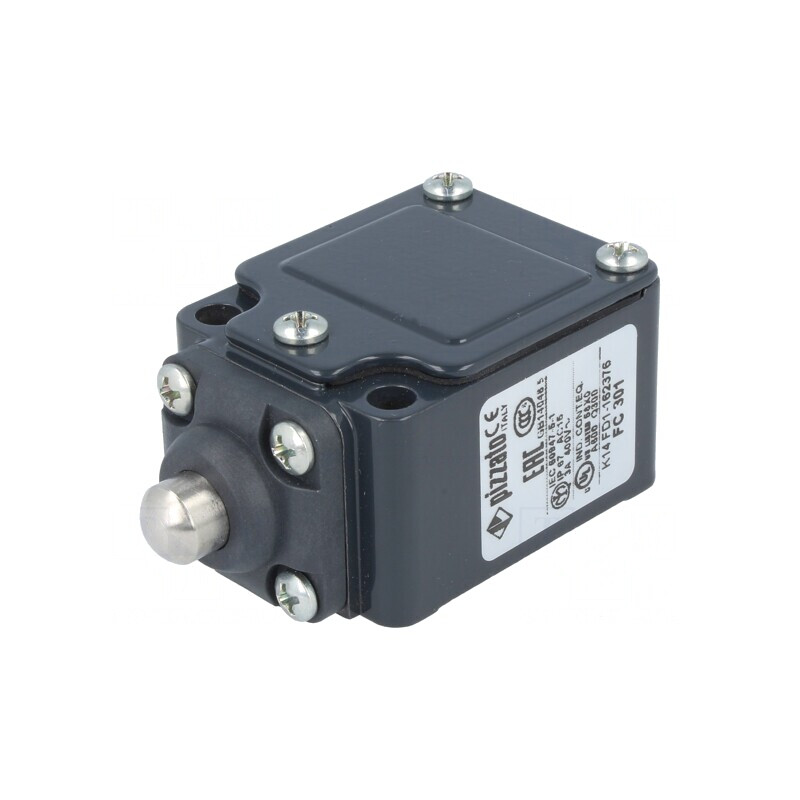 Limitator cursă bolţ Ø10mm NO/NC 6A 400VAC IP67 | Electronic-mag.ro | Componente Electronice