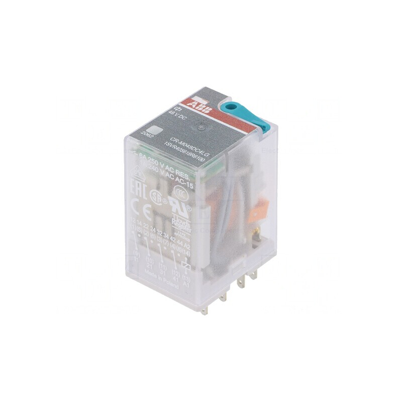 Releu Electromagnetic 4PDT 48VDC 6A | Electronic-mag.ro | Componente Electronice