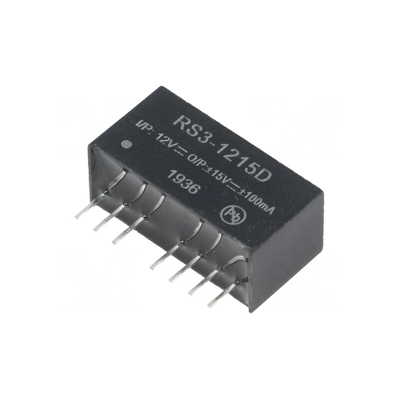 Convertor DC/DC 3W 9-18V la 15V/-15V SIP8 | Electronic-mag.ro | Componente Electronice