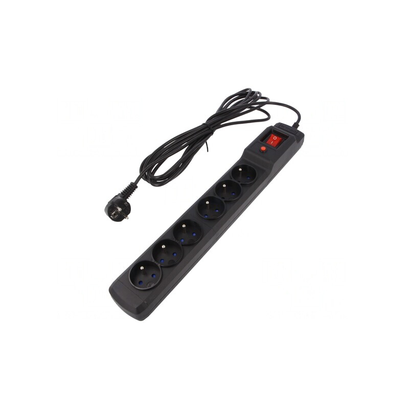 Prelungitor 6 Prize cu Protecție la Supratensiune 10A | Electronic-mag.ro | Componente Electronice